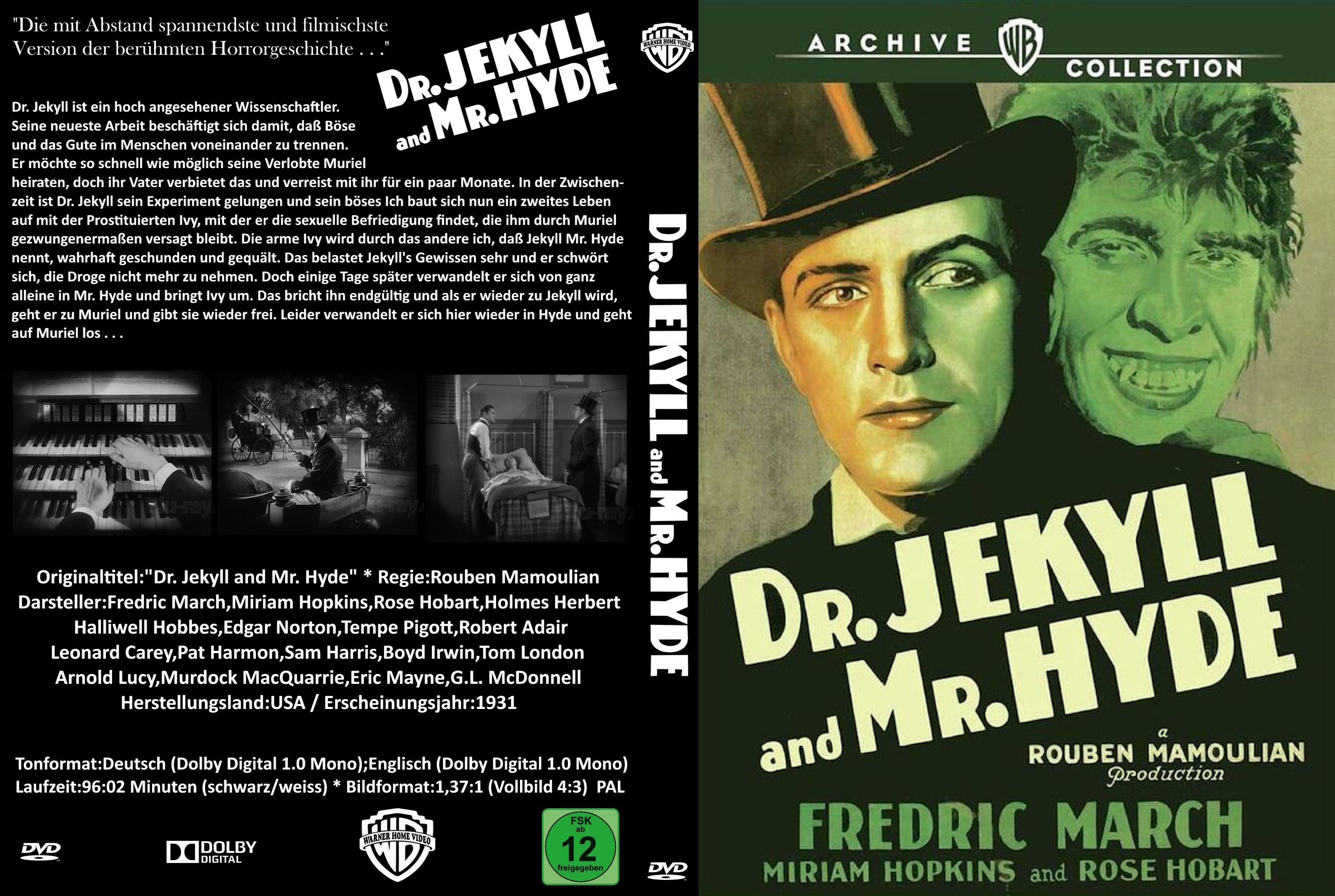(Bild für) Dr. Jekyll and Mr. Hyde - 1931 (DVD+R uncut) - zum Schließen ins Bild klicken