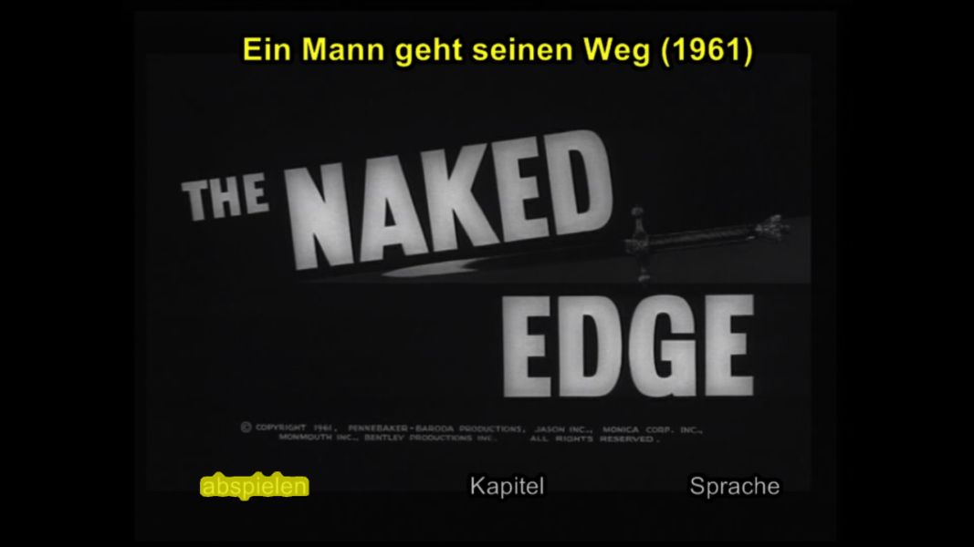 (Bild für) Ein Mann geht seinen Weg - 1961 (DVD+R uncut)