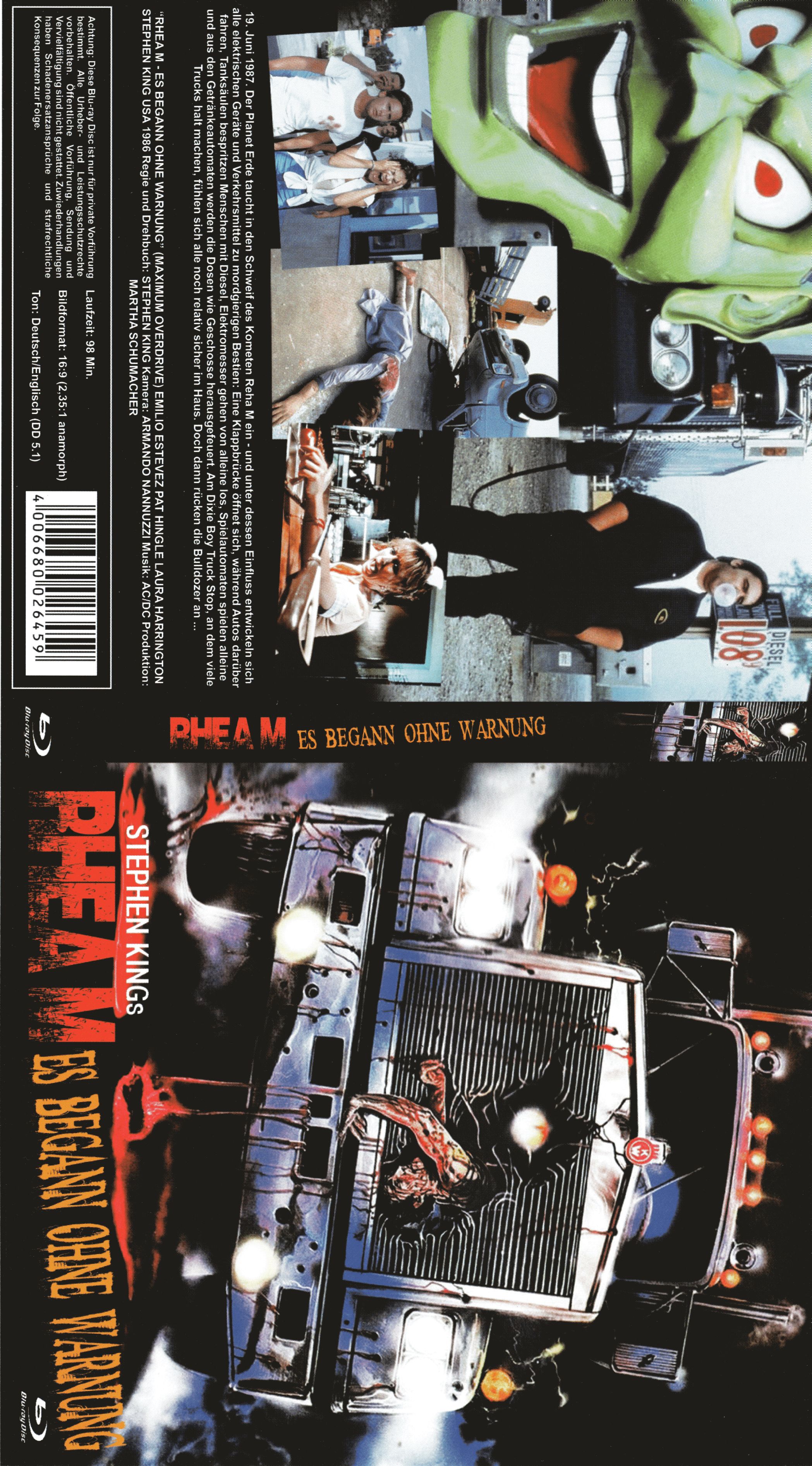 (Bild für) Rhea M...Es begann ohne Warnung - 1986 (Blu-ray-R uncut)