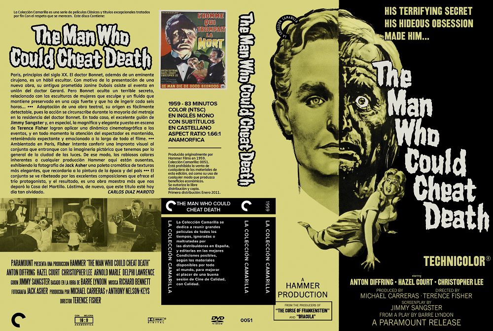 (Bild für) The Man Who Could Cheat Death - 1959 (DVD+R uncut)
