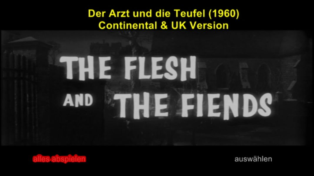 (Bild für) Der Arzt und die Teufel - 1960 (DVD+R uncut)