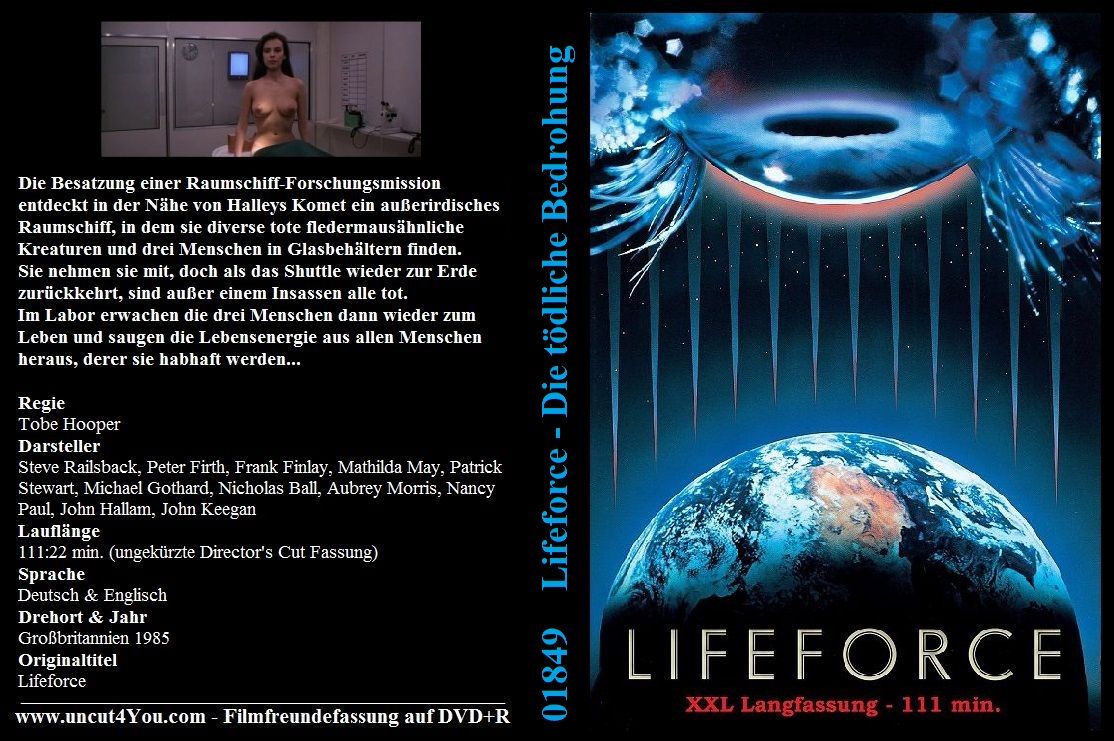 (Bild für) Lifeforce - Die tödliche Bedrohung - XXL - 1985 (DVD+R uncut)