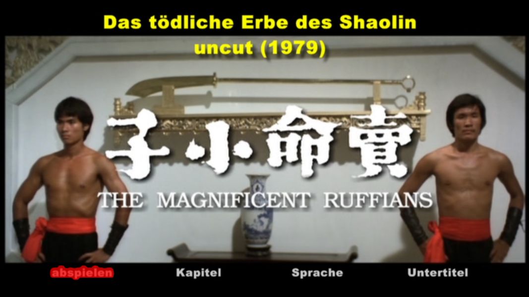 (Bild für) Das tödliche Erbe des Shaolin - 1979 (DVD+R uncut)