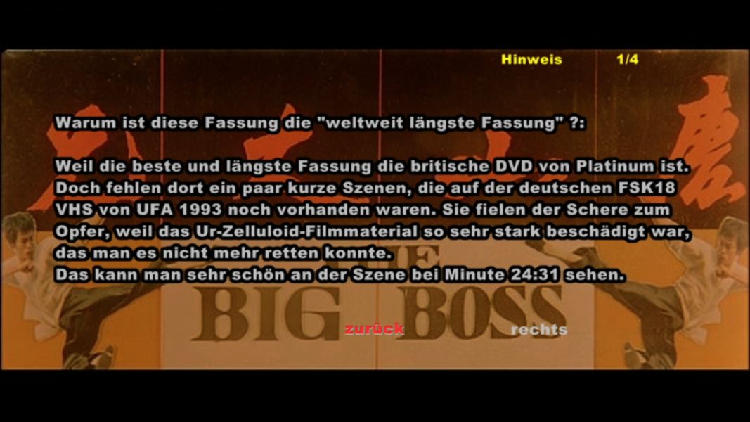 (Bild für) Die Todesfaust des Cheng Li - XXL Langfassung - 1971 (DVD+R)