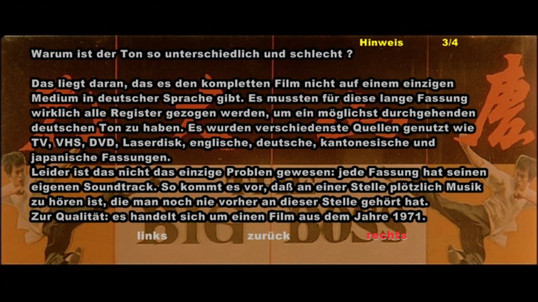 (Bild für) Die Todesfaust des Cheng Li - XXL Langfassung - 1971 (DVD+R)