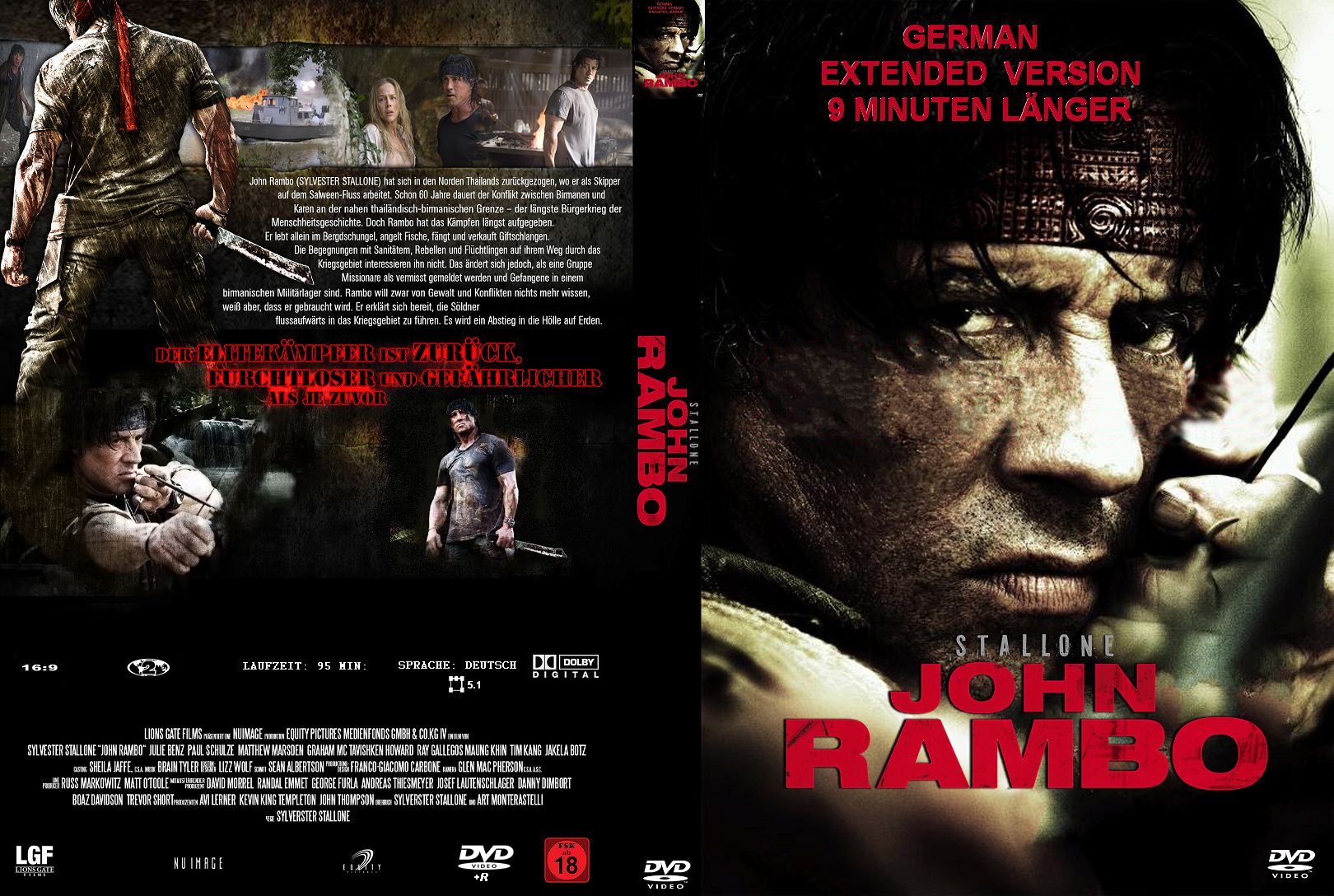 (Bild für) John Rambo - Extended Cut - 2009 (DVD+R uncut)