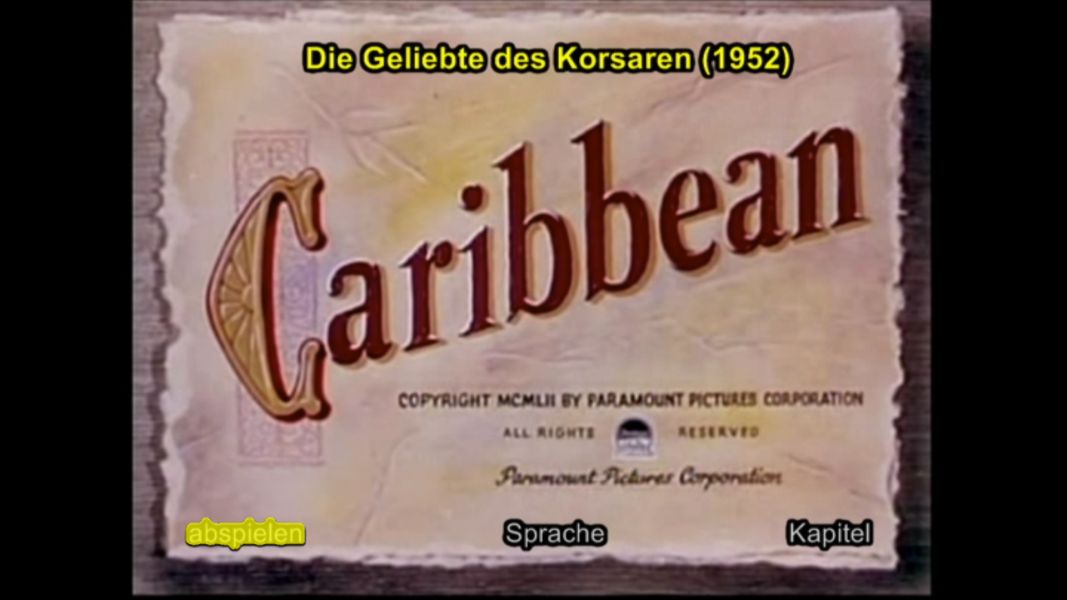 (Bild für) Die Geliebte des Korsaren - 1952 (DVD+R uncut)