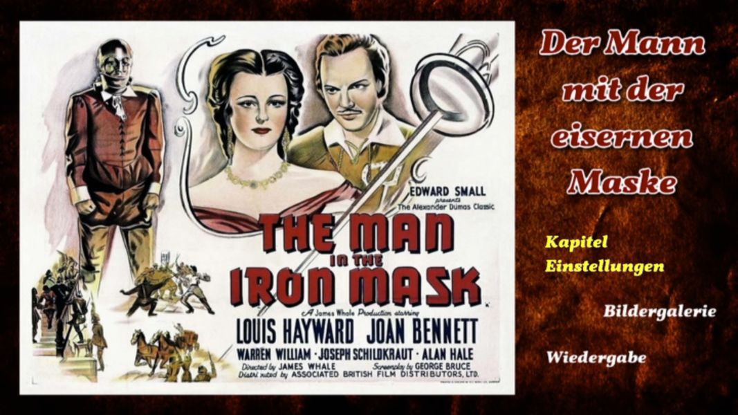(Bild für) Der Mann mit der eisernen Maske - 1939 (DVD+R uncut)