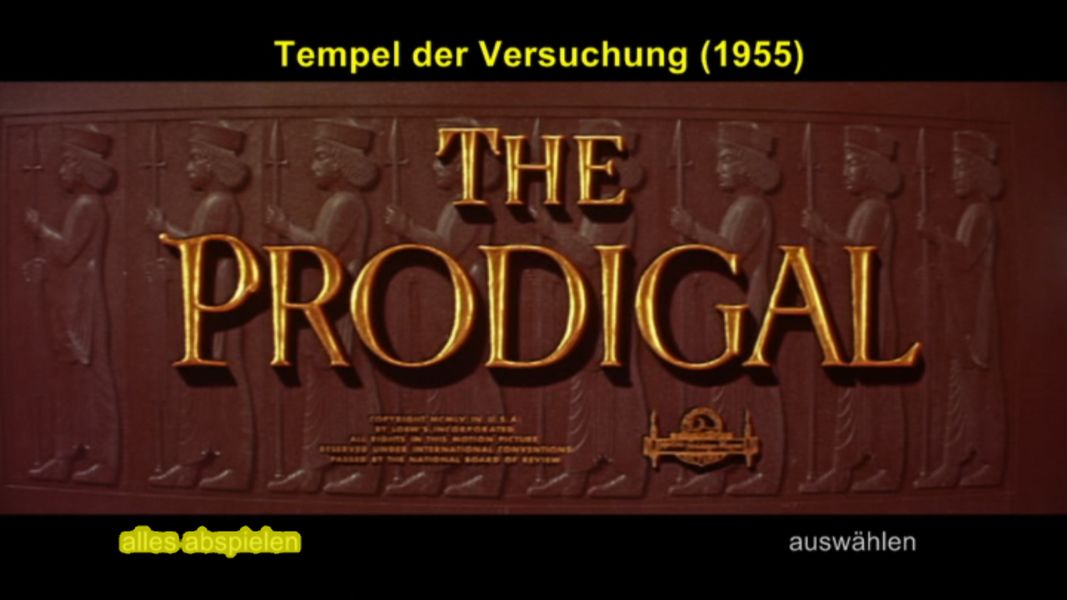 (Bild für) Tempel der Versuchung - 1955 (DVD+R uncut)
