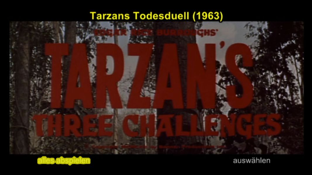 (Bild für) Tarzans Todesduell - 1963 (DVD+R uncut)