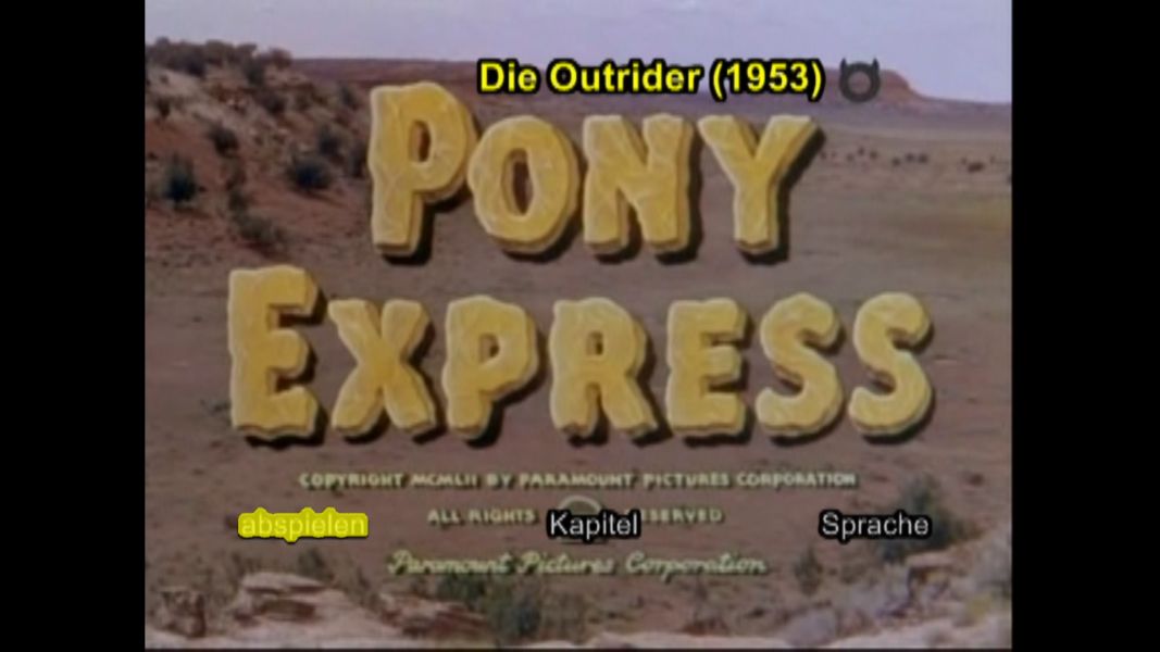 (Bild für) Die Outrider - 1953 (DVD+R uncut) Gratis ohne Cover