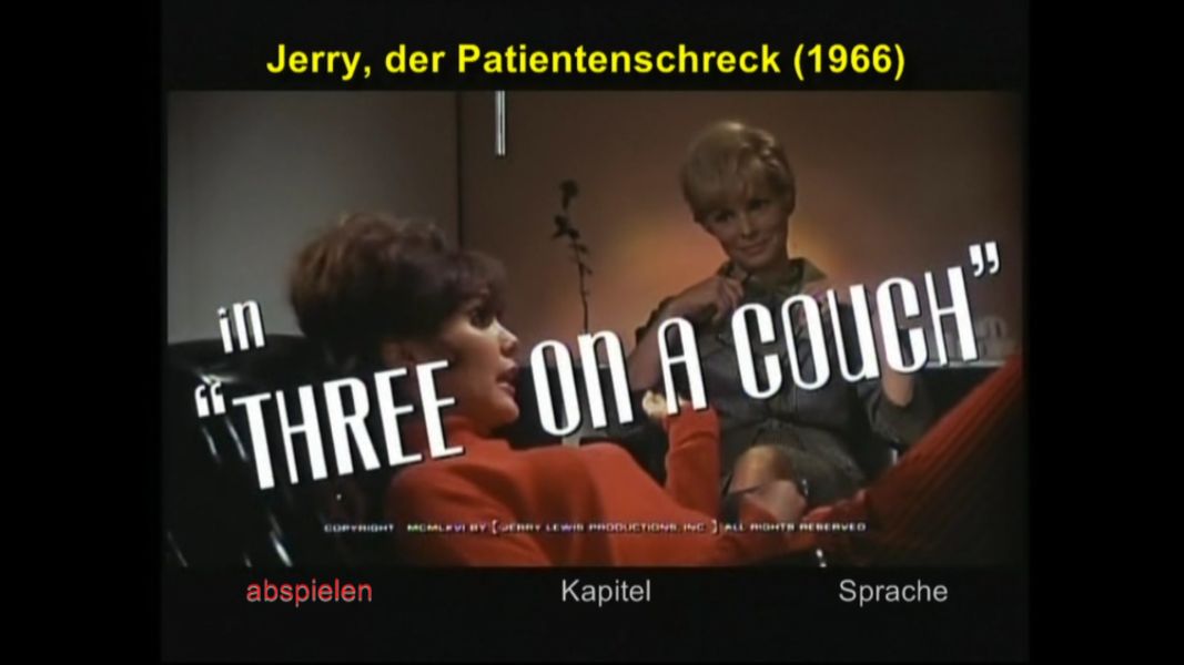 (Bild für) Jerry Lewis - 3 auf einer Couch - 1966 (DVD+R uncut)