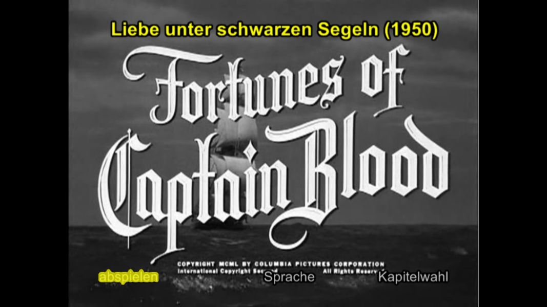 (Bild für) Liebe unter schwarzen Segeln - 1950 (DVD+R uncut)