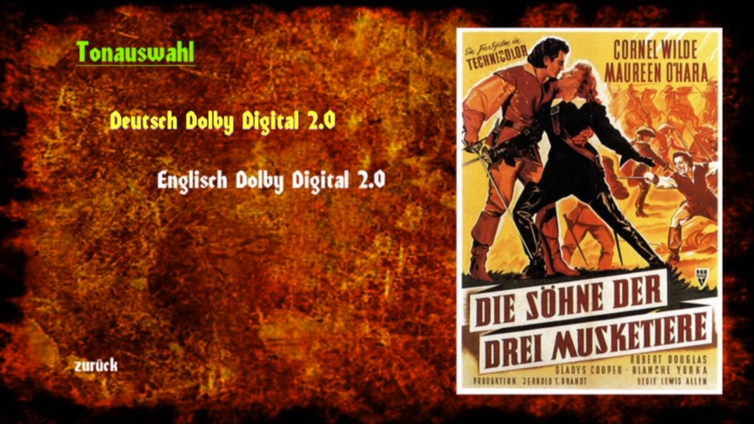 (Bild für) Die Söhne der drei Musketiere - 1952 DVD+R uncut)