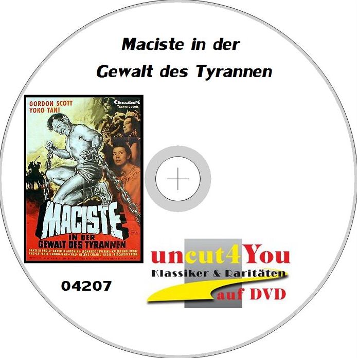 (Bild für) Maciste in der Gewalt des Tyrannen - 1961 (DVD+R uncut)