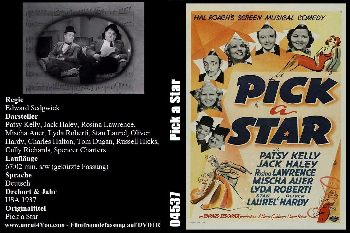 (Bild für) Pick a Star - 1937 (DVD+R uncut)