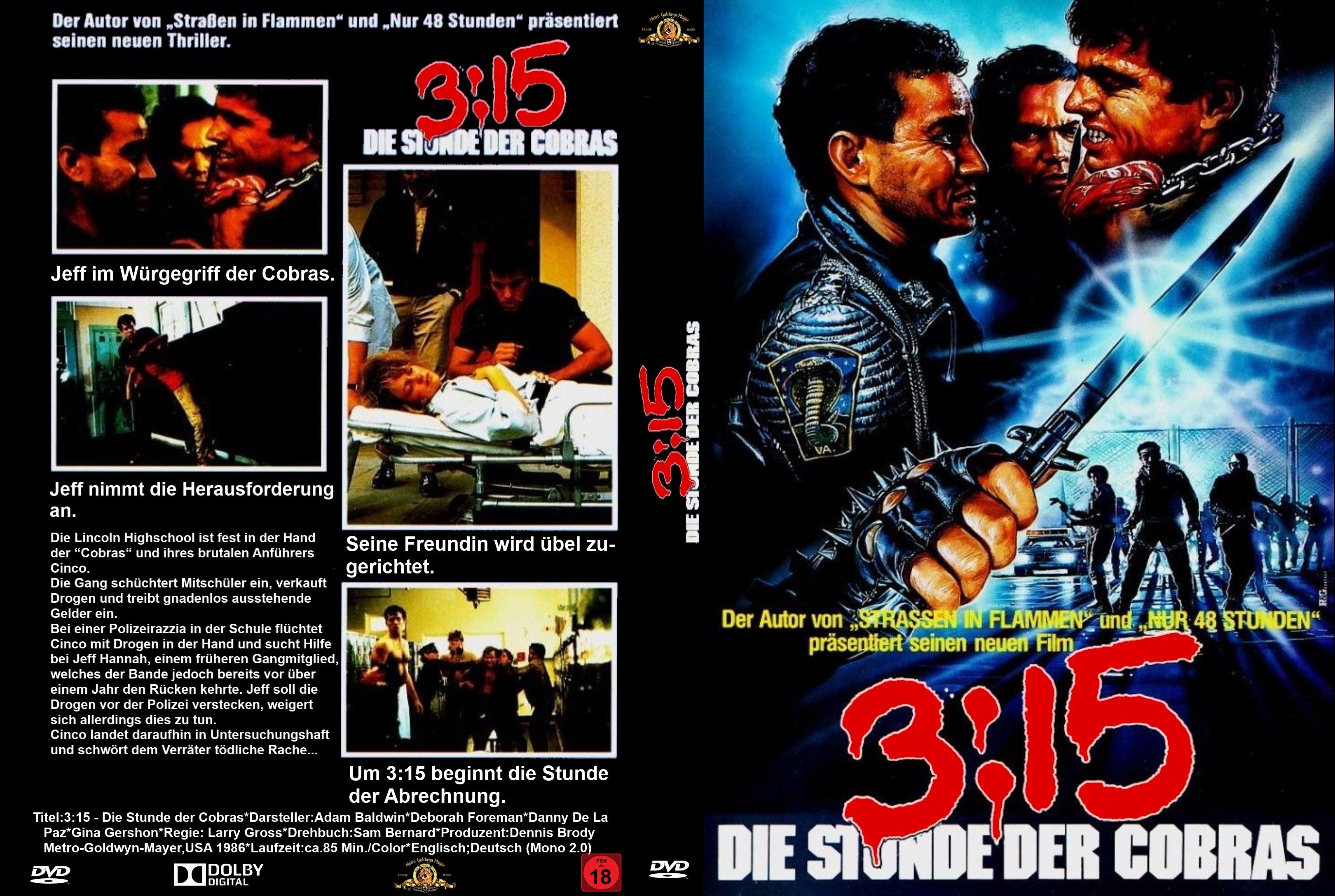 (Bild für) 3:15 - Die Stunde der Cobras - 1986 (DVD+R uncut)
