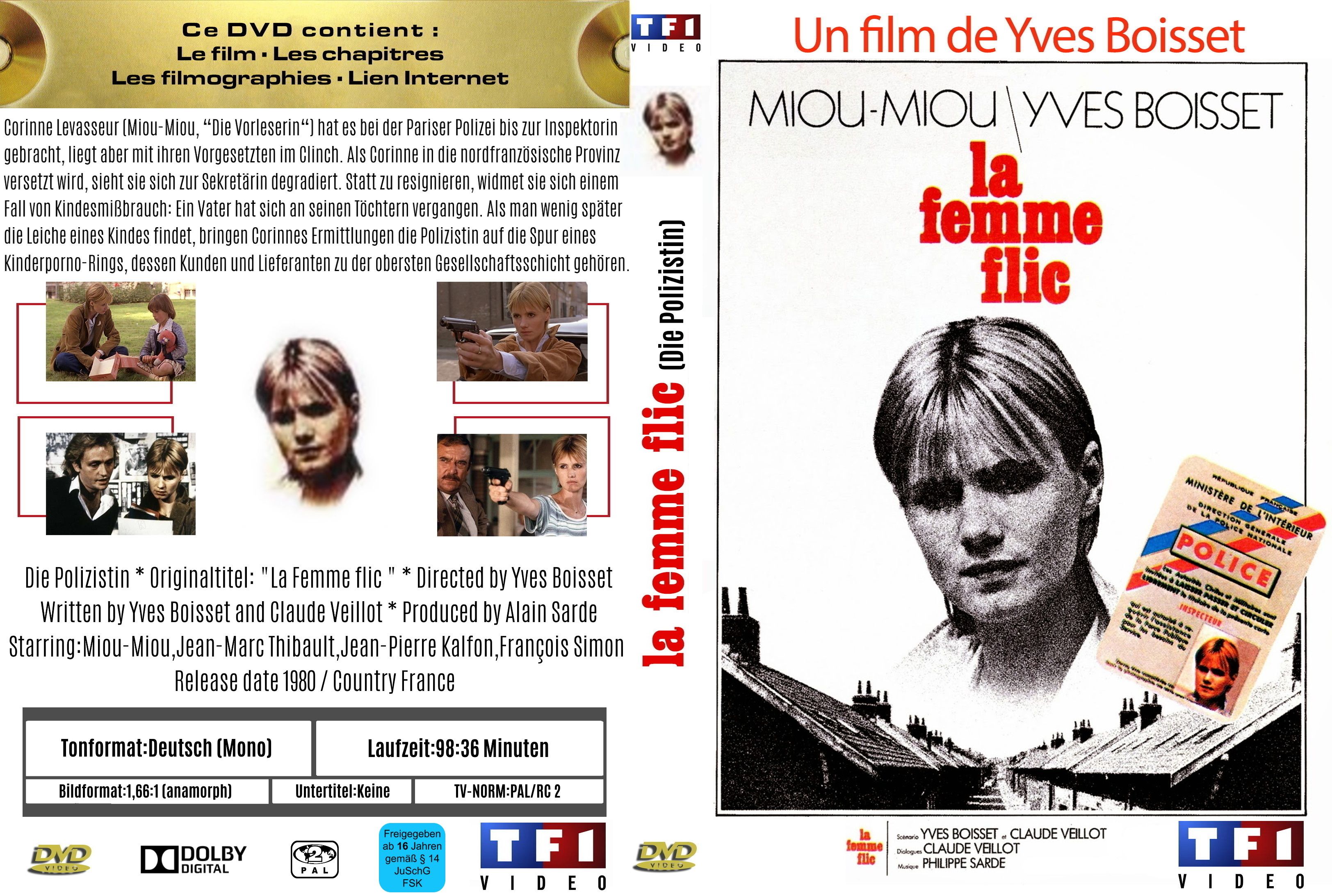 (Bild für) La Femme flic / Die Polizistin - 1980 (DVD+R uncut)