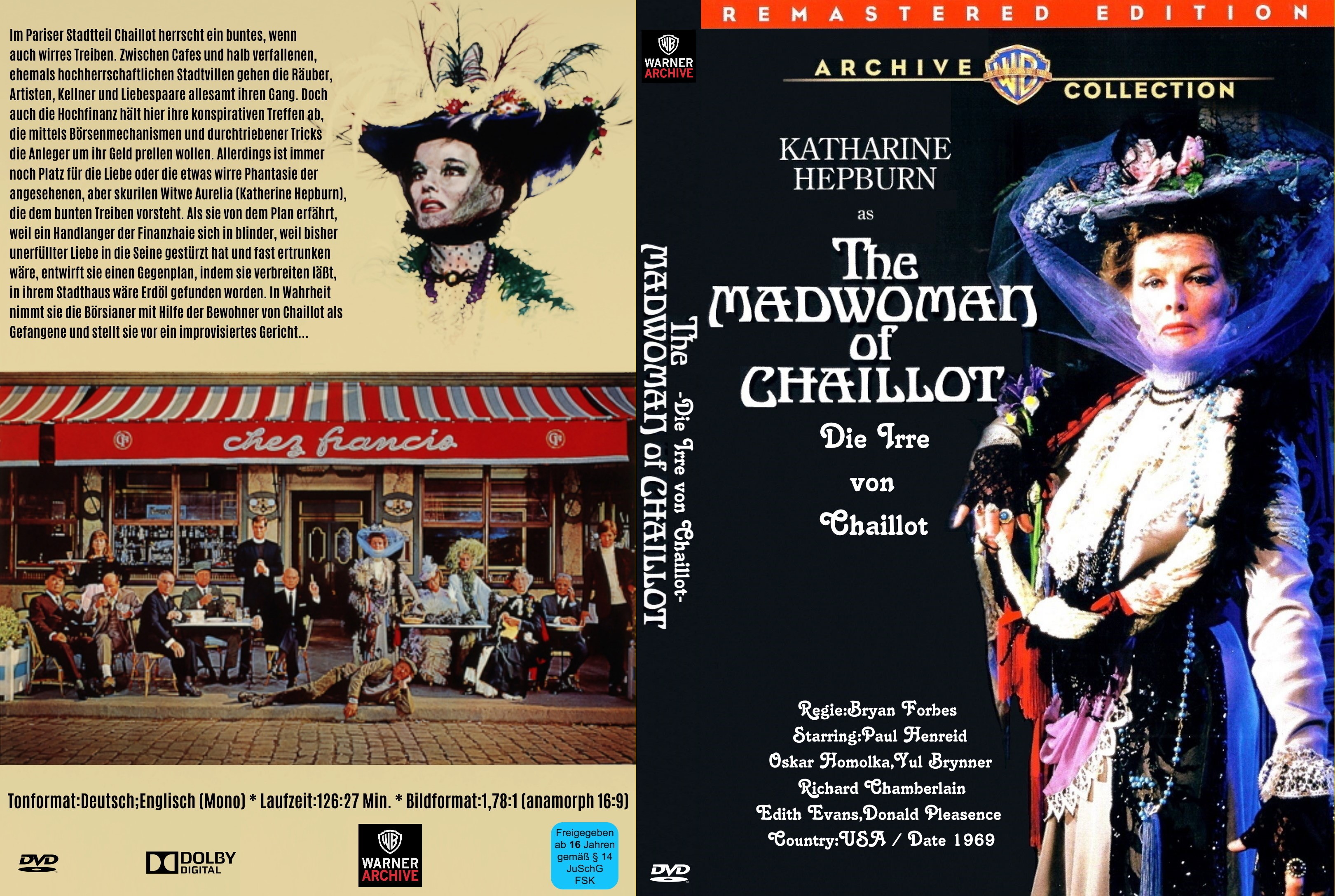 (Bild für) Die Irre von Chaillot - 1969 (DVD+R uncut)