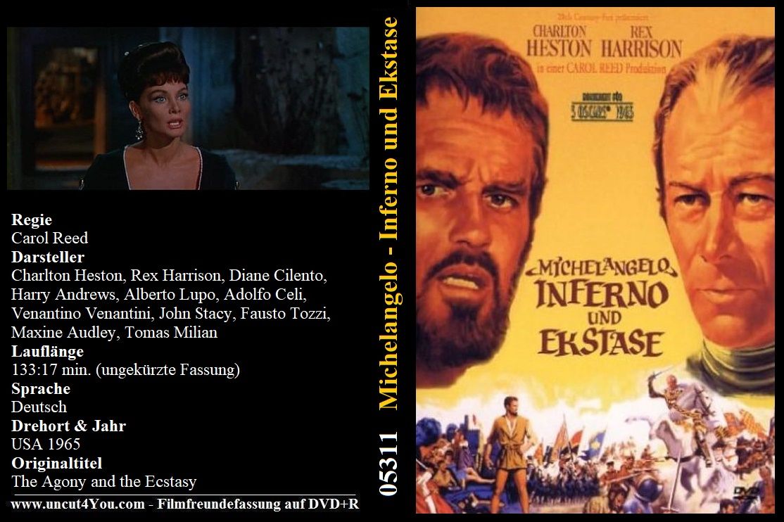 (Bild für) Michelangelo - Inferno und Ekstase - 1965 (DVD+R uncut)