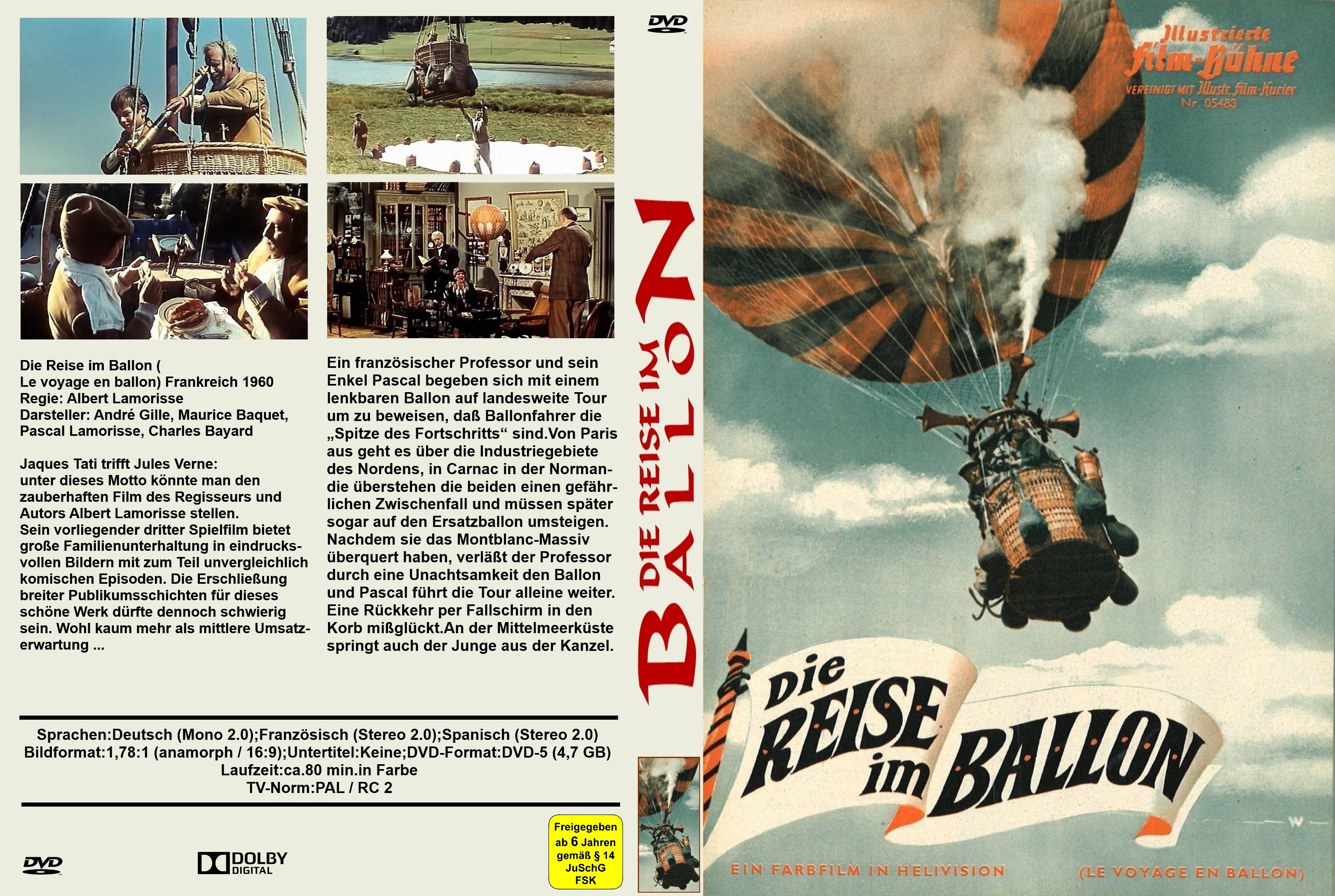 (Bild für) Die Reise im Ballon - 1960 (DVD+R uncut) - zum Schließen ins Bild klicken