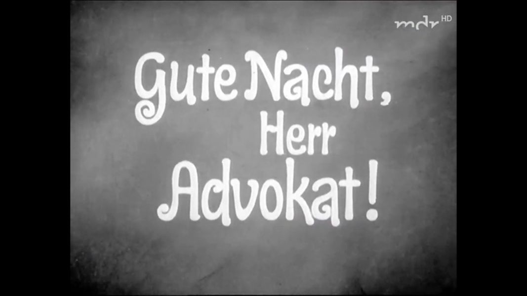 (Bild für) Gute Nacht, Herr Advokat! - 1955 (DVD+R)