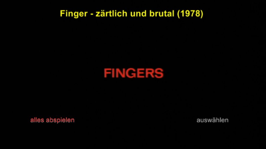 (Bild für) Finger - zärtlich und brutal - 1978 (DVD+R uncut)