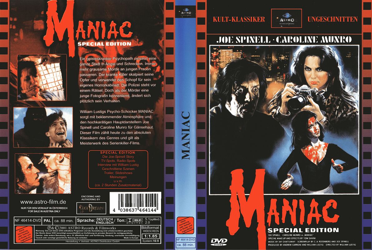 (Bild für) Maniac - Special Edition (DVD+R uncut)