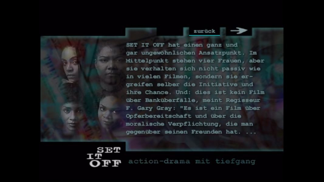 (Bild für) Set it Off - 1996 (DVD+R Director's Cut)